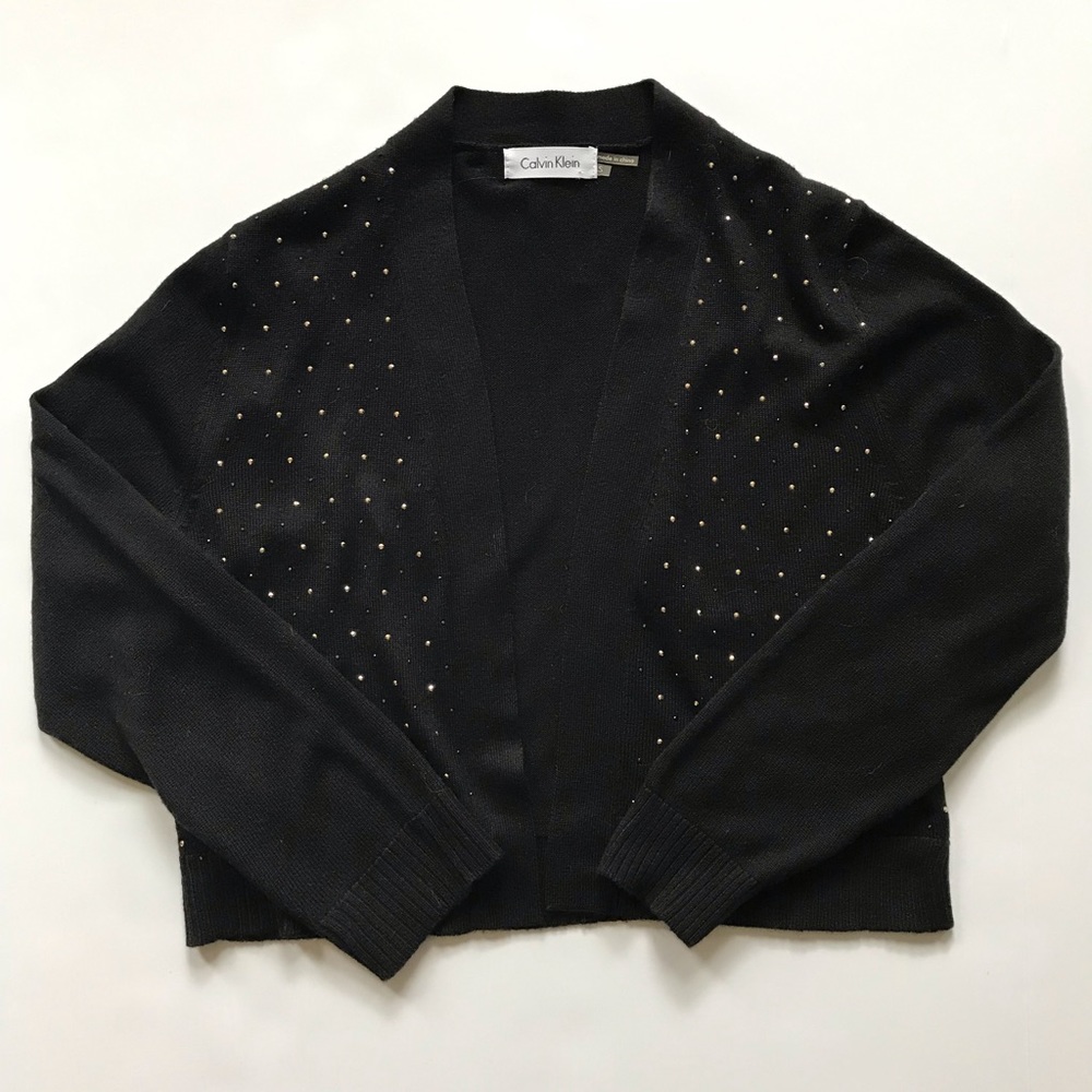 Calvin Klein Black Cardigan. Size small.